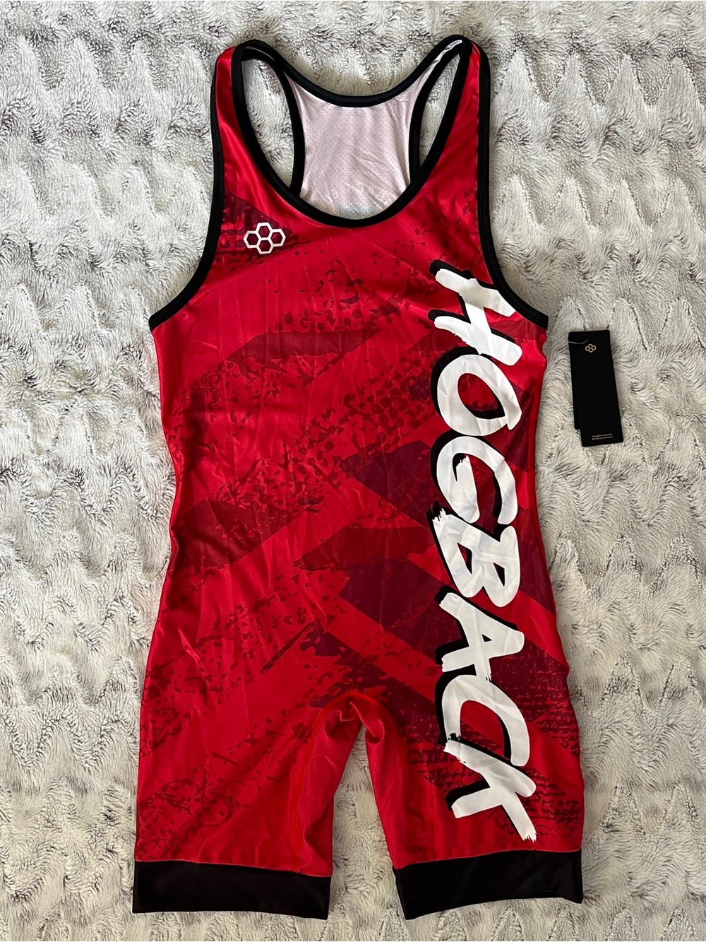 NWT Rudis Folkstyle Wrestling Singlet Red Hogback Sz Large Elite 2.0 Collegiate